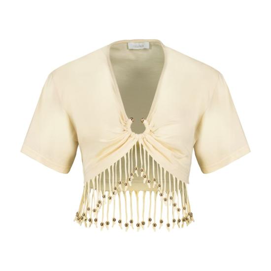 26FW 파코라반 탑 CONFIG PAC026007 IVORY - PACO RABANNE