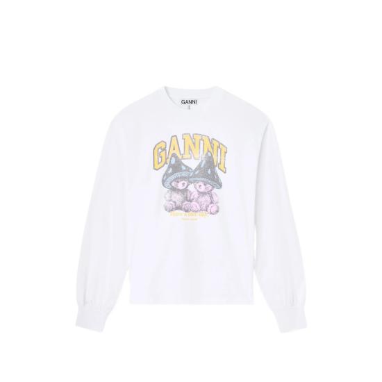 26FW 가니 탑 A1050304 151 WHITE