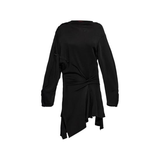 26FW 디젤 미디 원피스 A22242 0WEBI 900 BLACK