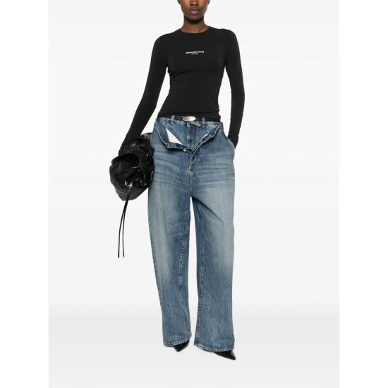 26FW 알렉산더 왕 탑 1CC4261457 001 BLACK - ALEXANDER WANG