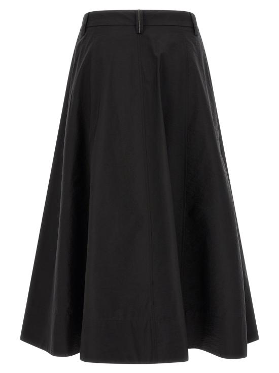 26SS 브루넬로 쿠치넬리 롱 스커트 BR336195BM BLACK - BRUNELLO CUCINELLI