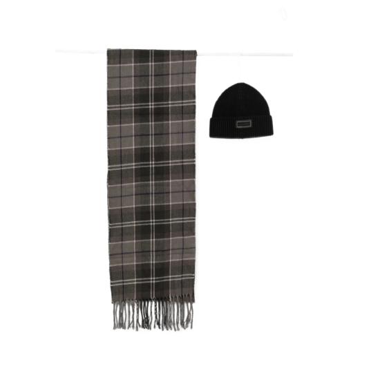 26FW 바버 머플러/스카프 MGS0092 BK11 GREY BLACK