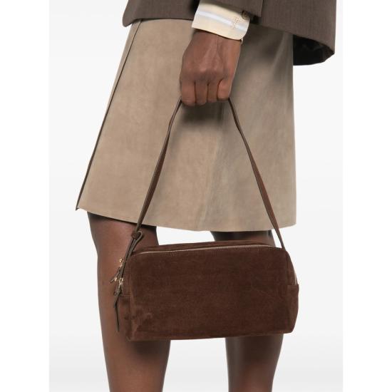 26FW 엘렘 크로스백 TROUSSE SUEDE BROWN - ELLEME
