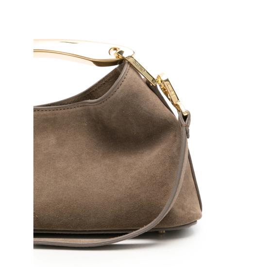 26FW 엘렘 토트백 MINI BOOMERANG SUEDE TAUPE NEUTRALS - ELLEME