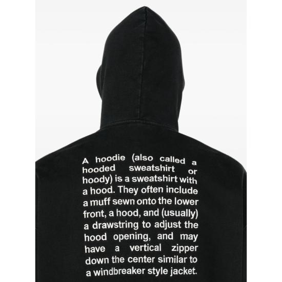 26FW 베트멍 후드 티셔츠 MH27ZU222B BLACK - VETEMENTS