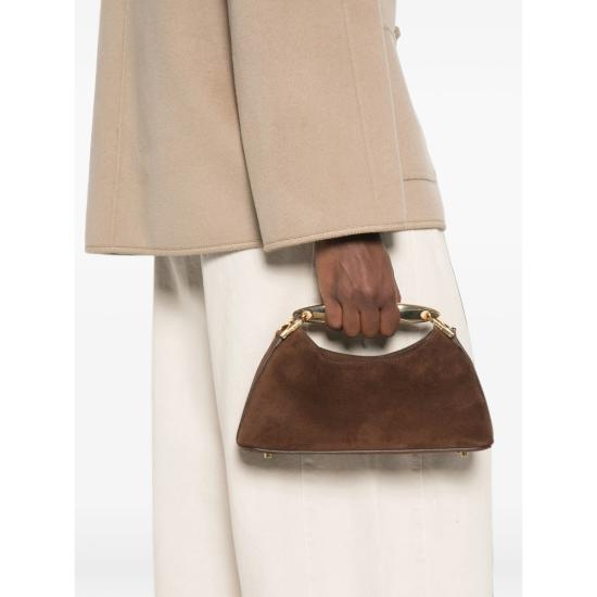 26FW 엘렘 토트백 MINI BOOMERANG SUEDE BROWN - ELLEME