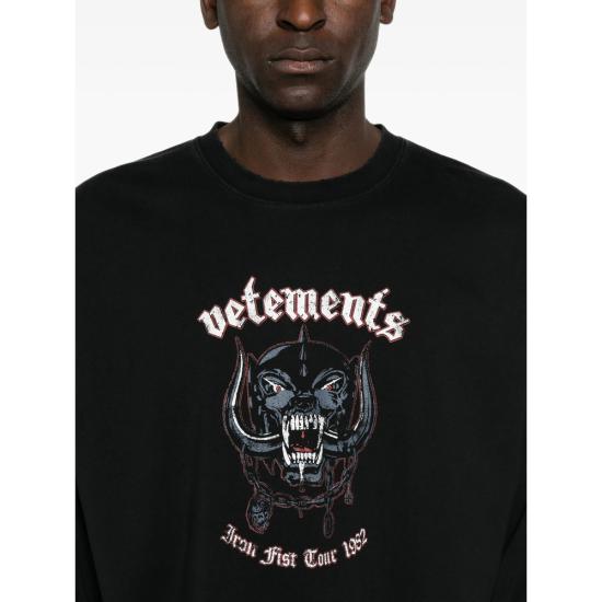26FW 베트멍 탑 MH27LS243B BLACK - VETEMENTS