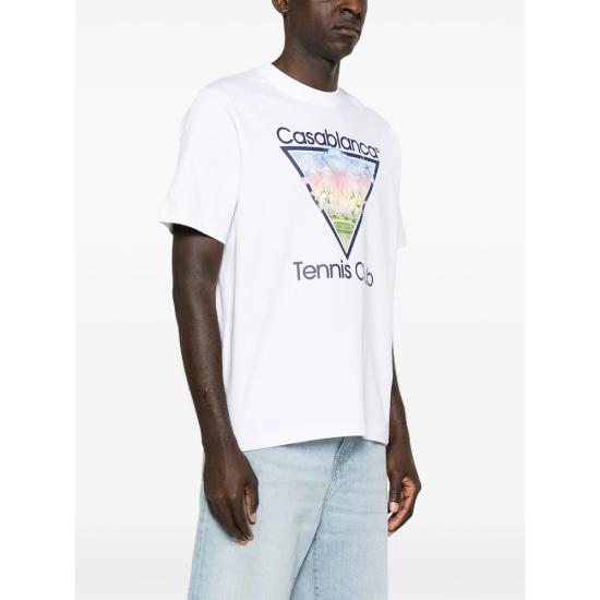 26FW 카사블랑카 탑 AW26 JTS 001 06 TENCL WHITE - CASABLANCA
