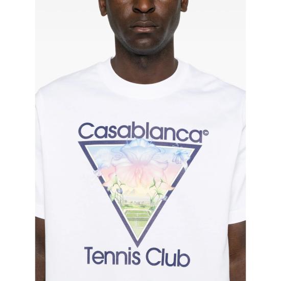 26FW 카사블랑카 탑 AW26 JTS 001 06 TENCL WHITE - CASABLANCA