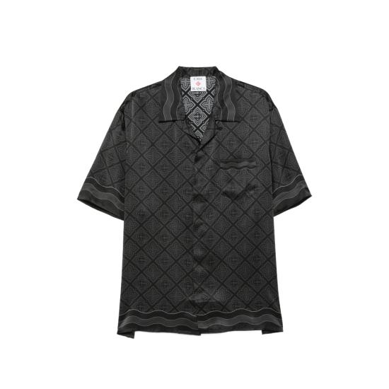 26FW 카사블랑카 반팔 셔츠 AW26 SH 003 01 RADMO BLACK