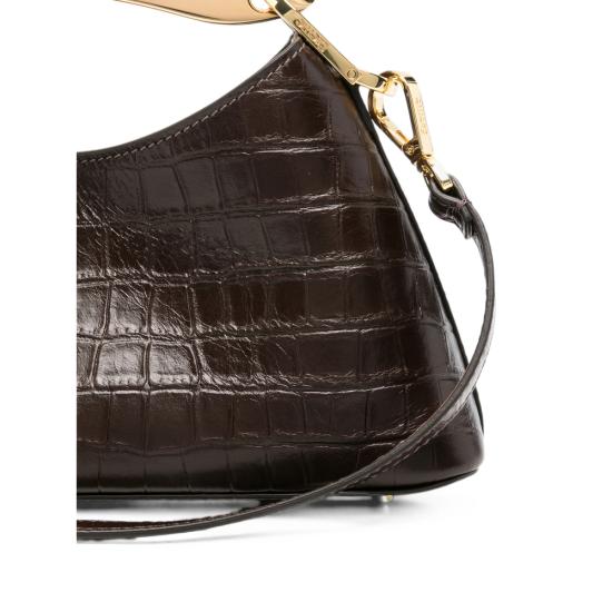 26FW 엘렘 토트백 MINI BOOMERANG CROCO DKBRO BROWN - ELLEME