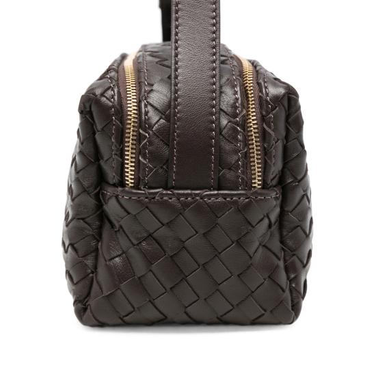 26FW 엘렘 크로스백 TROUSSE WOVEN DKBRO BROWN - ELLEME