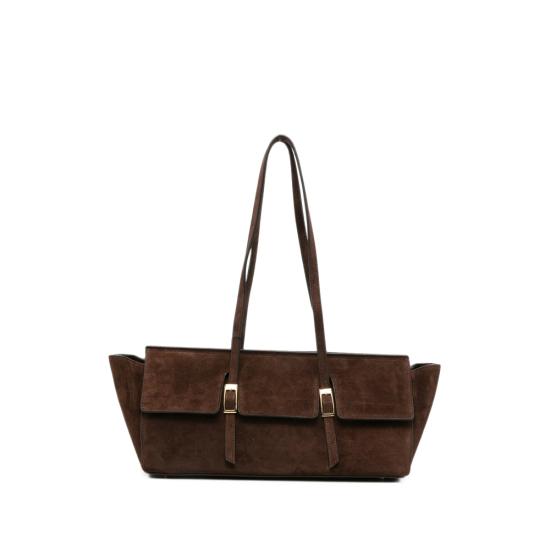 26FW 엘렘 크로스백 LE BATEAU LARG SUEDE BROWN
