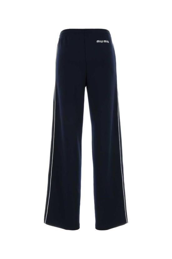 26SS 미우미우 테크니컬 저지 팬츠 MP1955SOOO14OA F0124 NAVY - MIU MIU