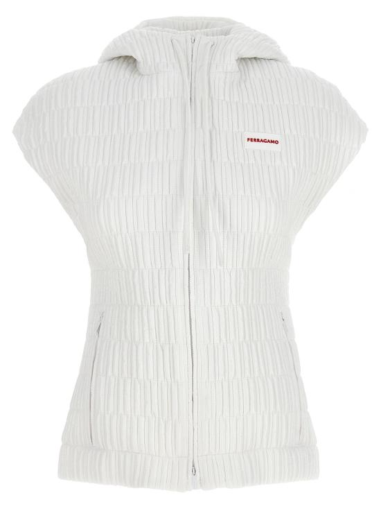  살바토레 페라가모 패딩 조끼 FE278846BM WHITE