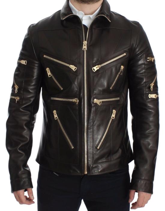  돌체앤가바나 가죽 자켓 SIG14073 BLACK