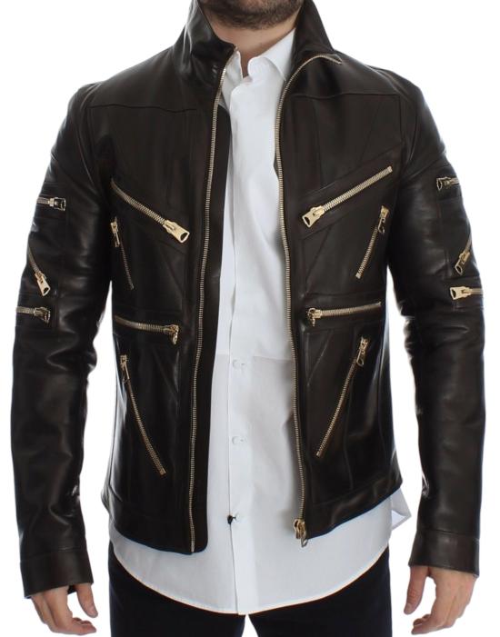  돌체앤가바나 가죽 자켓 SIG14073 BLACK - DOLCE & GABBANA