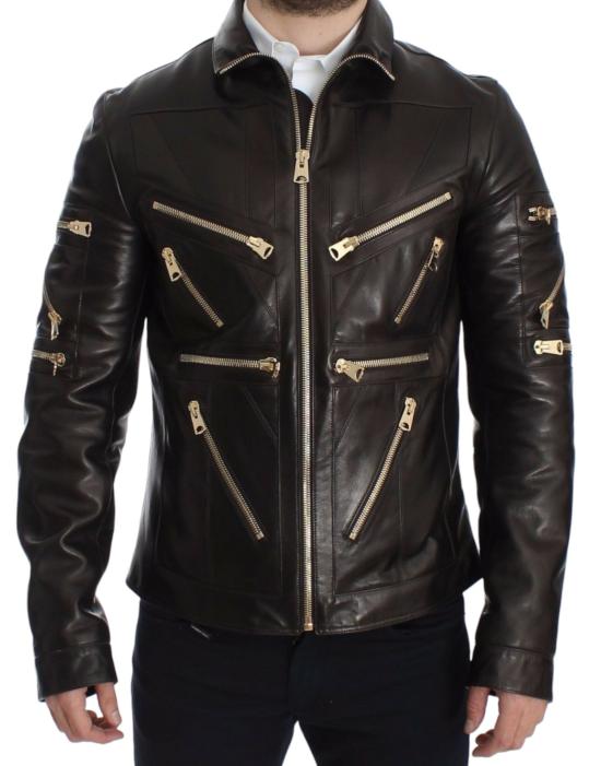  돌체앤가바나 가죽 자켓 SIG14073 BLACK - DOLCE & GABBANA