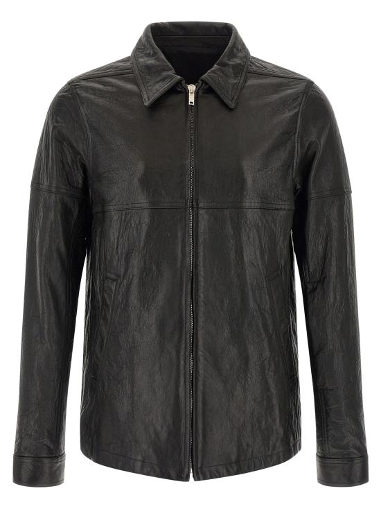 26SS 릭 오웬스 가죽 자켓 RI329873BM BLACK