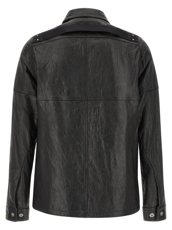 26SS 릭 오웬스 가죽 자켓 RI329873BM BLACK - RICK OWENS