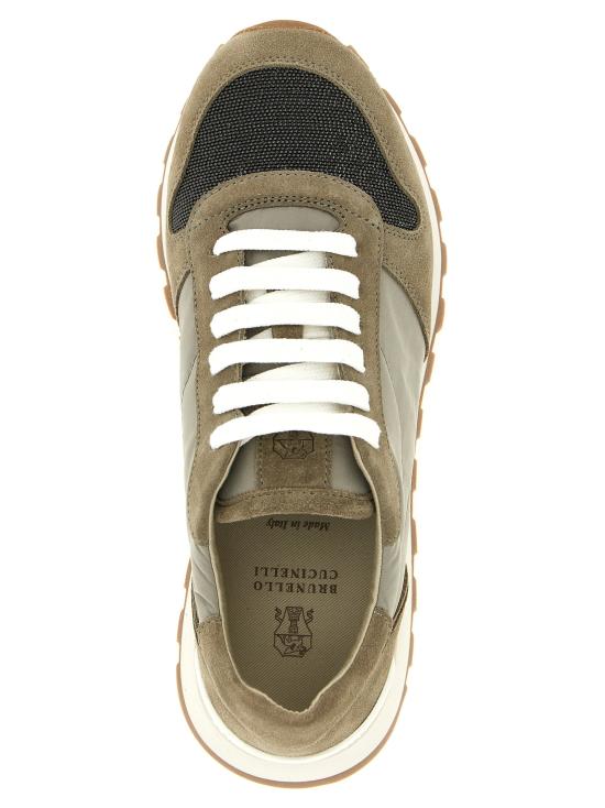 26SS 브루넬로 쿠치넬리 스니커즈 BR328740BM GREEN - BRUNELLO CUCINELLI