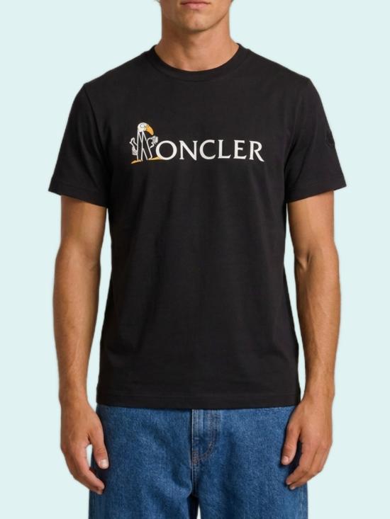 26FW 몽클레어 반팔 티셔츠 L20918C00033 BLACK - MONCLER