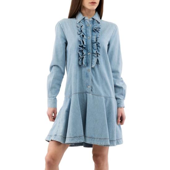  모스키노 데님 원피스 MO232K1A04488240BX BLUE - MOSCHINO