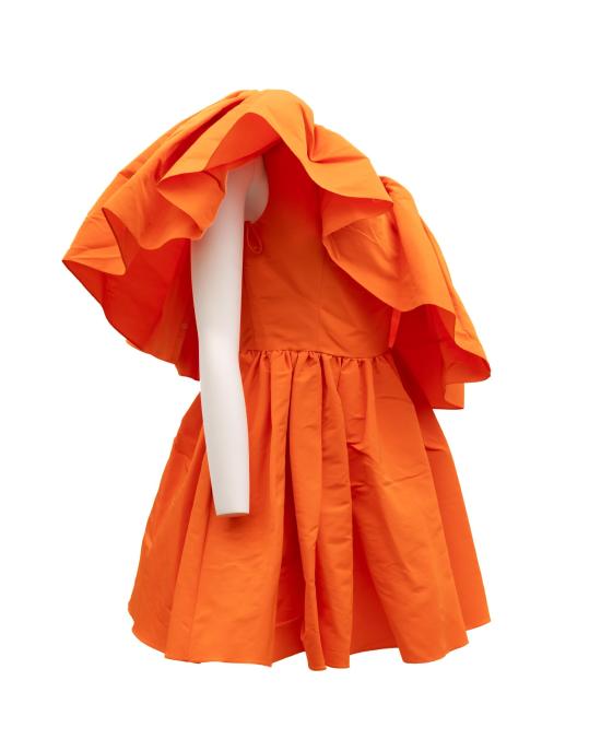  알렉산더 맥퀸 숏 원피스 K3 2077 ORANGE - ALEXANDER MCQUEEN