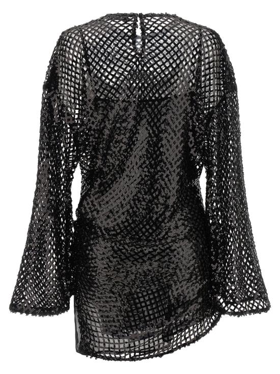25FW 디 아티코 숏 원피스 TH316871BM BLACK - THE ATTICO