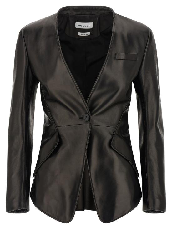 25FW 알렉산더 맥퀸 수트 자켓 MC315325BM BLACK