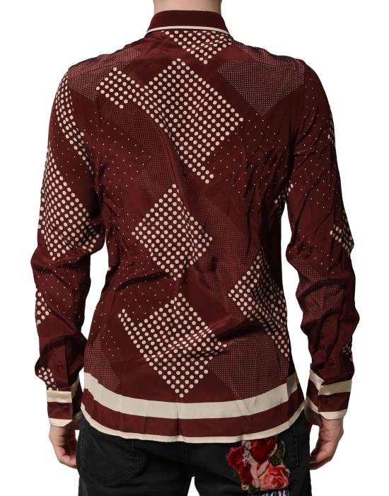  돌체앤가바나 긴팔 셔츠 TSH90650 MAROON - DOLCE & GABBANA