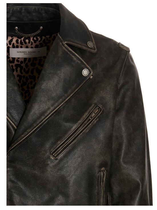 26FW 골든구스 바이커 자켓 GO267462BM BLACK - GOLDEN GOOSE
