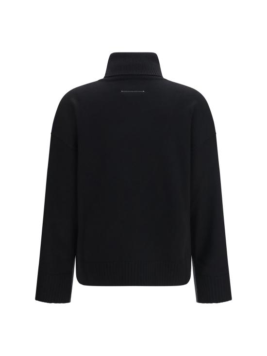 26FW MM6 메종마르지엘라 터틀넥 S52HA0306M13280 961 BLACK - MM6 MAISON MARGIELA