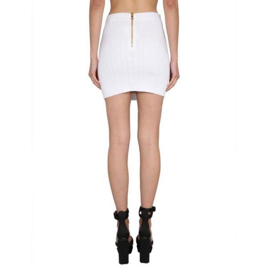  발망 숏 스커트 BA 9080698110164 WHITE - BALMAIN