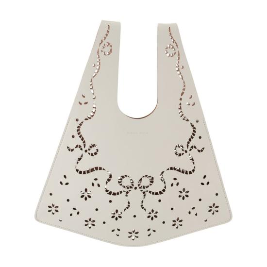 26FW 시몬로샤 미니 레이저컷 쇼퍼 백 미니 레이저컷 쇼퍼 백 BAG226 0840 CREAM IVORY