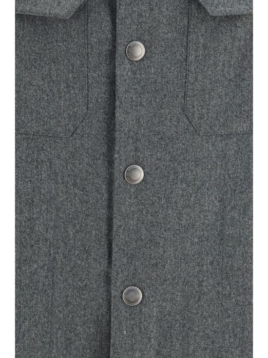 26FW 브루넬로 쿠치넬리 긴팔 셔츠 MY6660721 C018 FOREST GREEN - BRUNELLO CUCINELLI