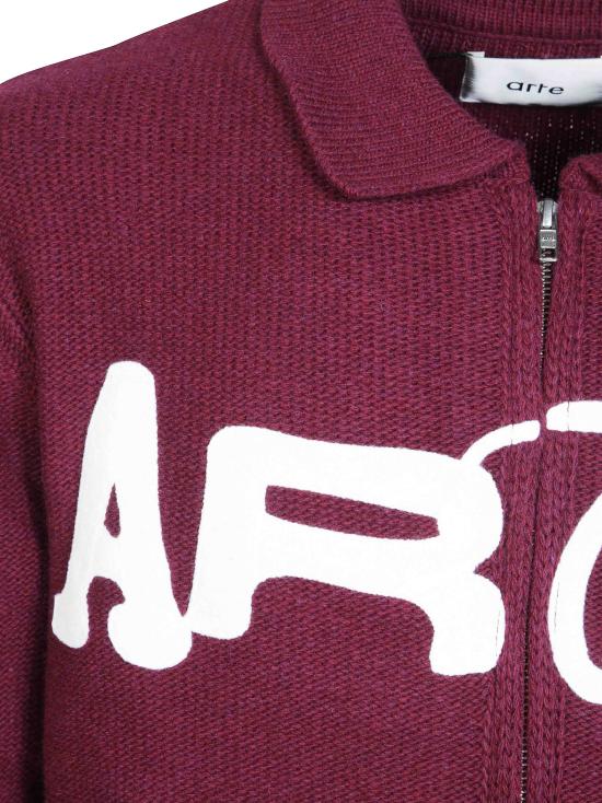 26FW 아르떼 앤트워프 집업 니트 AW26021K BORDEAUX - ARTE ANTWERP