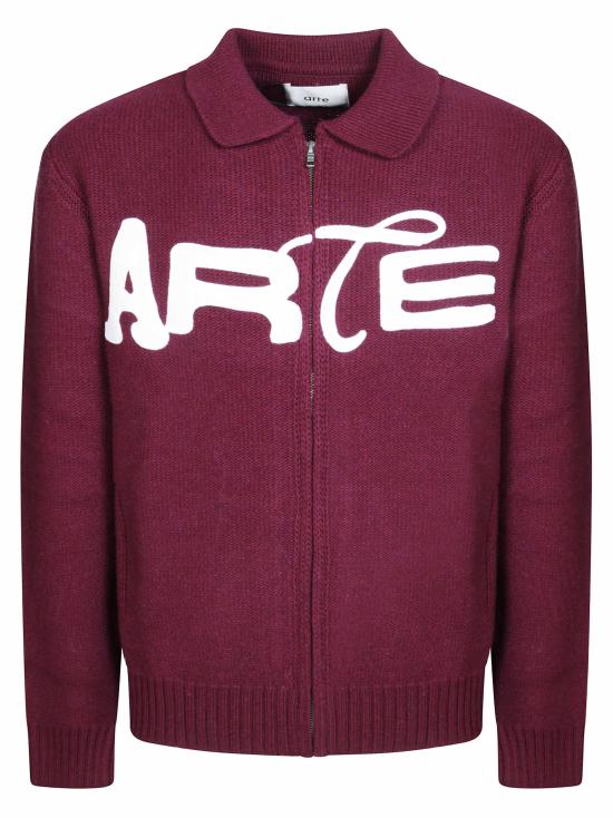 26FW 아르떼 앤트워프 집업 니트 AW26021K BORDEAUX