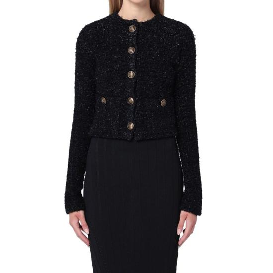  발렌시아가 가디건 BA 9137035968724 BLACK - BALENCIAGA