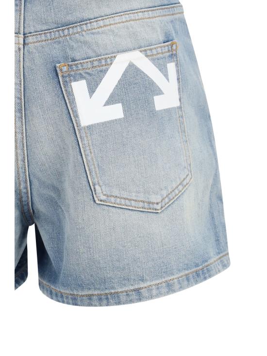  오프화이트 데님 숏팬츠 2YC019S26DEN002 W416 WHITE - OFF WHITE