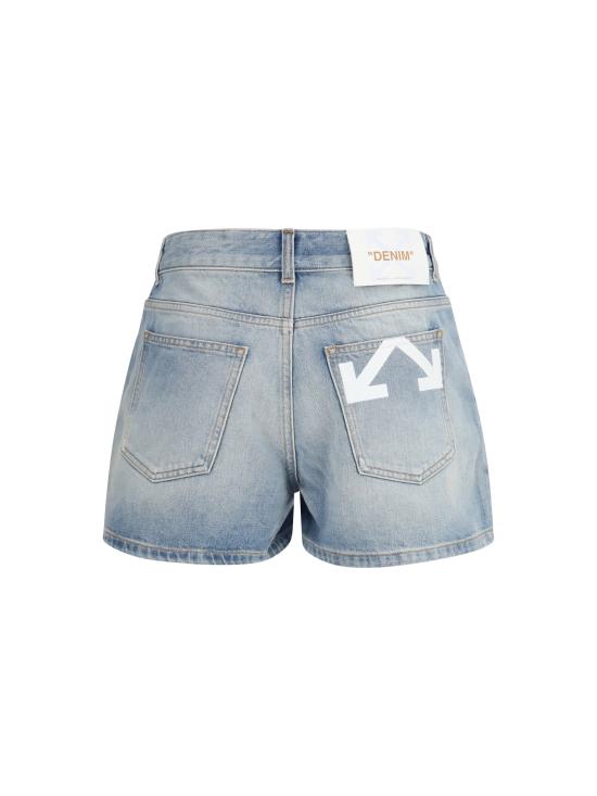  오프화이트 데님 숏팬츠 2YC019S26DEN002 W416 WHITE - OFF WHITE