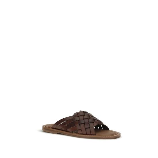 26FW 미우미우 뮬/슬리퍼 MI5XX678FA0153ZN8F0201BB BROWN - MIU MIU