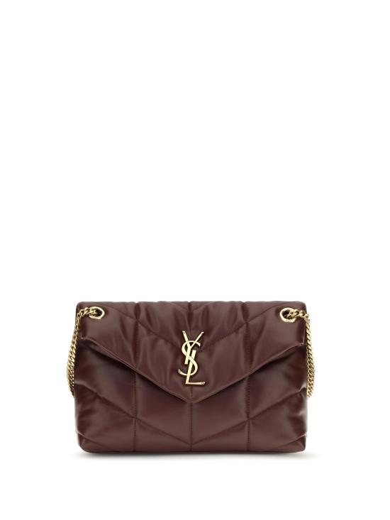26FW 생로랑 루루 푸퍼 스몰 체인 백 5774761EL07 6197 BROWN