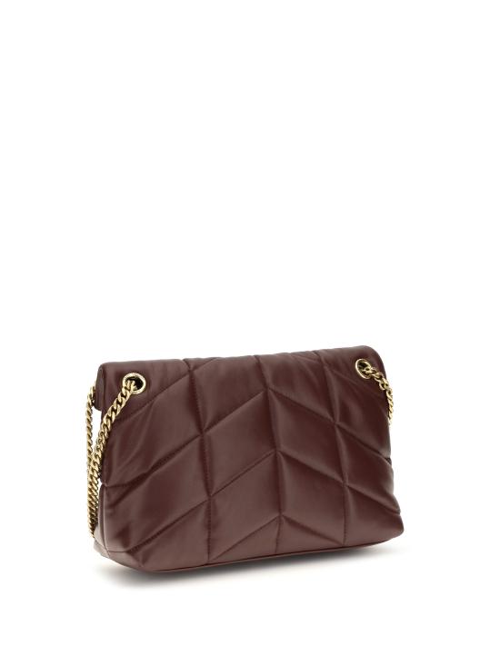 26FW 생로랑 루루 푸퍼 스몰 체인 백 5774761EL07 6197 BROWN - SAINT LAURENT
