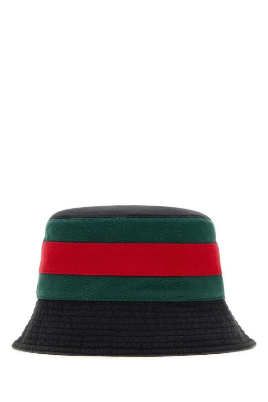 26FW 구찌 워시드 코튼 버킷 햇 8757424HBKI 1066 BLACK