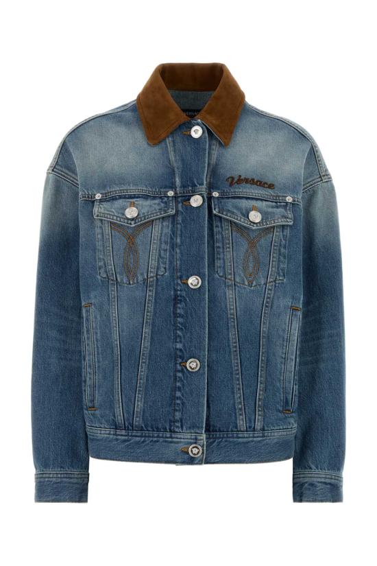 26SS 베르사체 데님 자켓 10226941A16751 1D800 BLUE