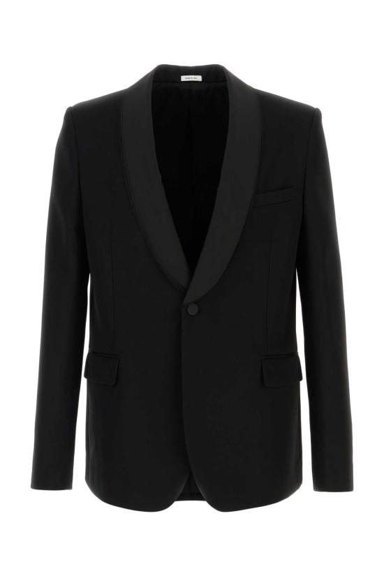 25FW 알렉산더 맥퀸 수트 자켓 847522QVAAA 1000 BLACK