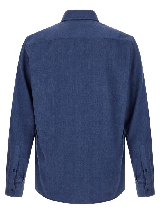 26FW 브루넬로 쿠치넬리 긴팔 셔츠 BR318471BM BLUE - BRUNELLO CUCINELLI