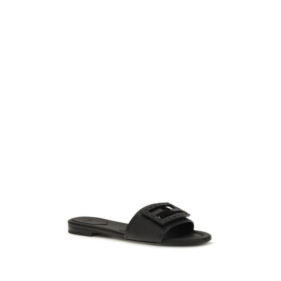 26FW 펜디 뮬/슬리퍼 FE8R8136AQY2F0QA1BB BLACK - FENDI