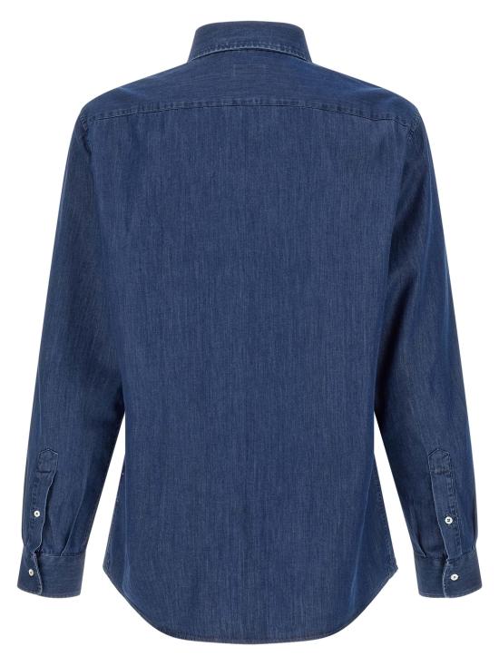 26FW 브루넬로 쿠치넬리 긴팔 셔츠 BR337504BM BLUE - BRUNELLO CUCINELLI